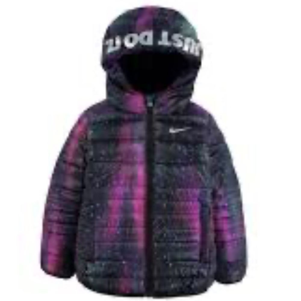 Nike Youth Purple and Black Hooded Jacket